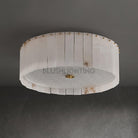 Elysian Alabaster Ceiling Lamp - ∅ 17.7″ x H 9.25″ / Dia 45cm x H 23.5cmBrass & WhiteBlushlighting