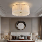 Elysian Alabaster Ceiling Lamp - ∅ 17.7″ x H 9.25″ / Dia 45cm x H 23.5cmBrass & WhiteBlushlighting
