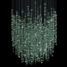 Emerald Rainfall Crystal Customize Chandelier - Support Customized DrawingsBlushlighting