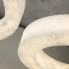 Emerald Real Alabaster Ring Chandelier, Modern Circular Chandelier - 19.7" DBlushlighting