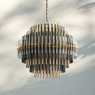 Emila Sculpture Brass Round Chandelier 24" 32" 42"-