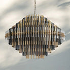 Emila Sculpture Brass Round Chandelier 24" 32" 42"-