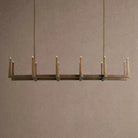 Emmet Linear Chandelier 48" 60" 72" - 72" W x 17.5" D x 11.5" HBlackBlushlighting