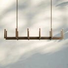 Emmet Linear Chandelier 48" 60" 72" - 72" W x 17.5" D x 11.5" HBrassBlushlighting