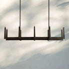Emmet Linear Chandelier 48" 60" 72" - 60" W x 17.5" D x 11.5" HBronzeBlushlighting