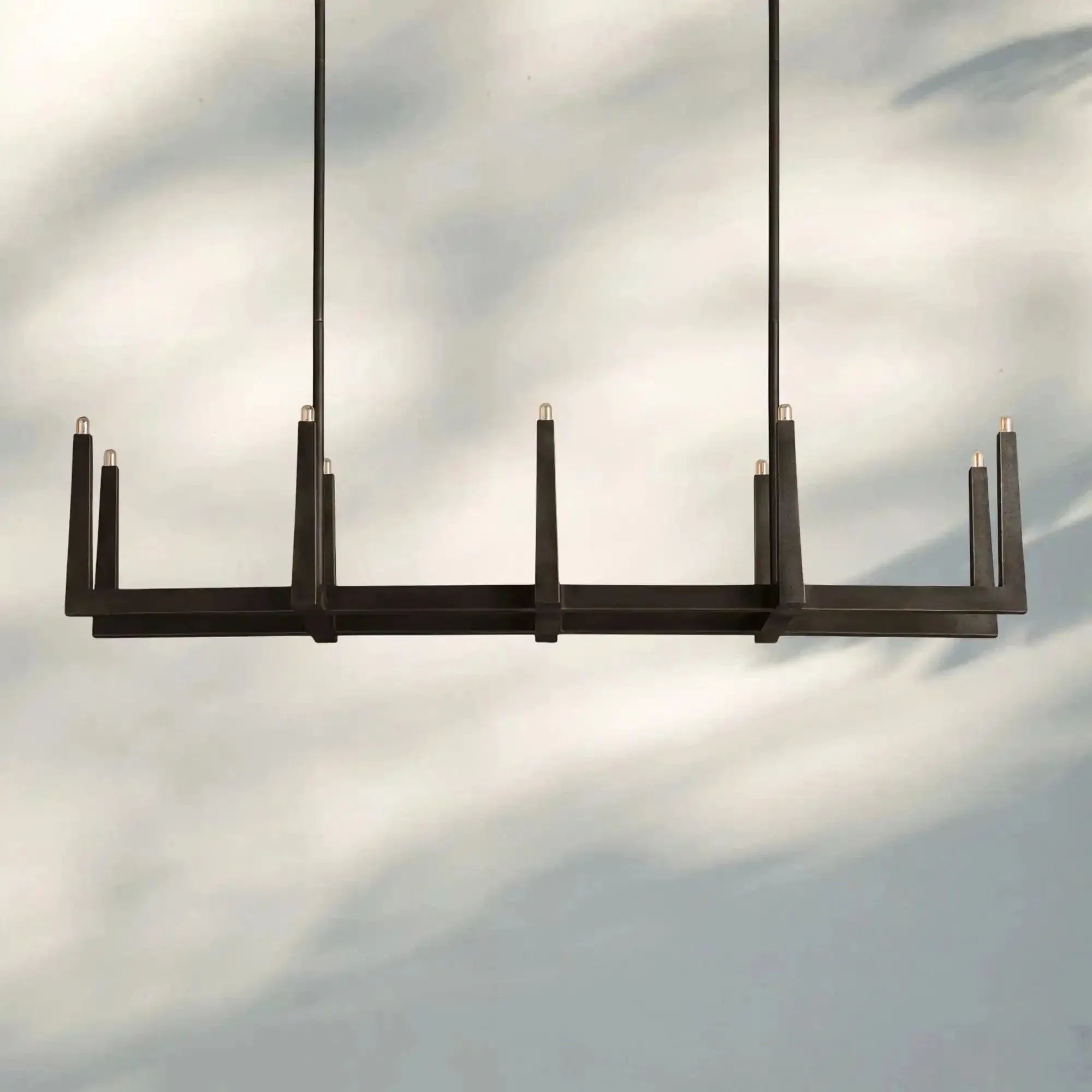 Emmet Linear Chandelier 48" 60" 72" - 60" W x 17.5" D x 11.5" HBronzeBlushlighting