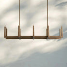 Emmet Linear Chandelier 48" 60" 72" - 48" W x 17.5" D x 11.5" HBrassBlushlighting
