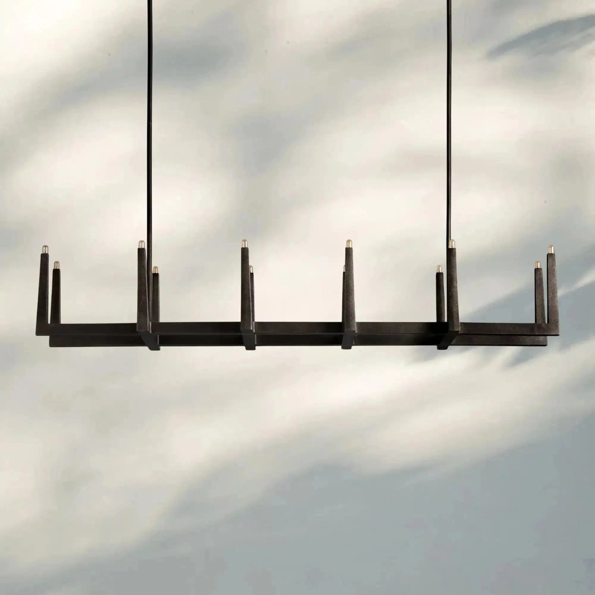 Emmet Linear Chandelier 48" 60" 72" - 72" W x 17.5" D x 11.5" HBronzeBlushlighting
