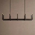 Emmet Linear Chandelier 48" 60" 72" - 60" W x 17.5" D x 11.5" HBlackBlushlighting