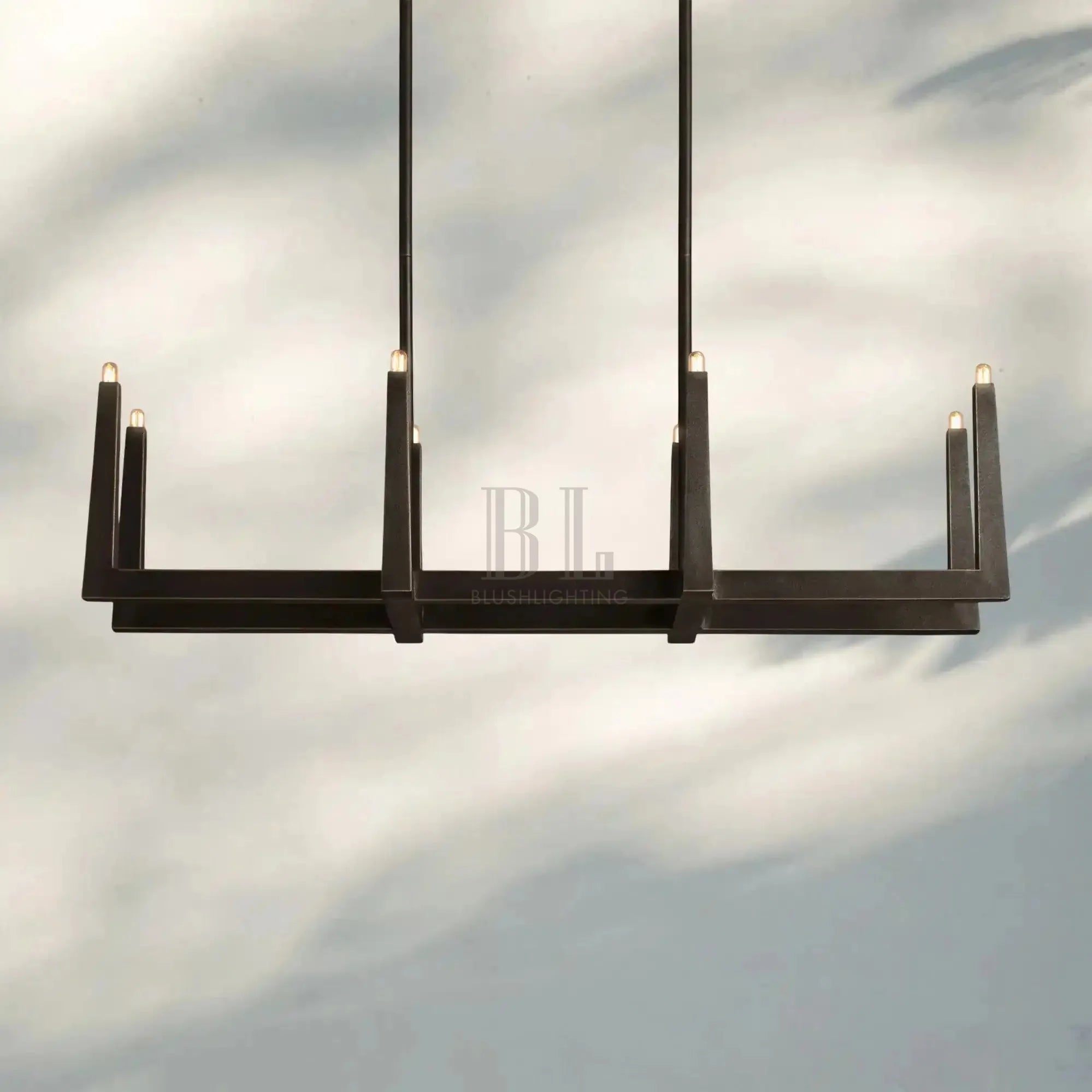 Emmet Linear Chandelier 48" 60" 72" - Blushlighting
