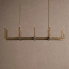 Emmet Linear Chandelier 48" 60" 72" - 72" W x 17.5" D x 11.5" HBlackBlushlighting