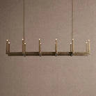 Emmet Linear Chandelier 48" 60" 72" - 72" W x 17.5" D x 11.5" HBrassBlushlighting