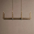 Emmet Linear Chandelier 48" 60" 72" - 48" W x 17.5" D x 11.5" HBrassBlushlighting