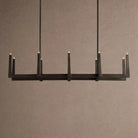 Emmet Linear Chandelier 48" 60" 72" - 72" W x 17.5" D x 11.5" HBlackBlushlighting