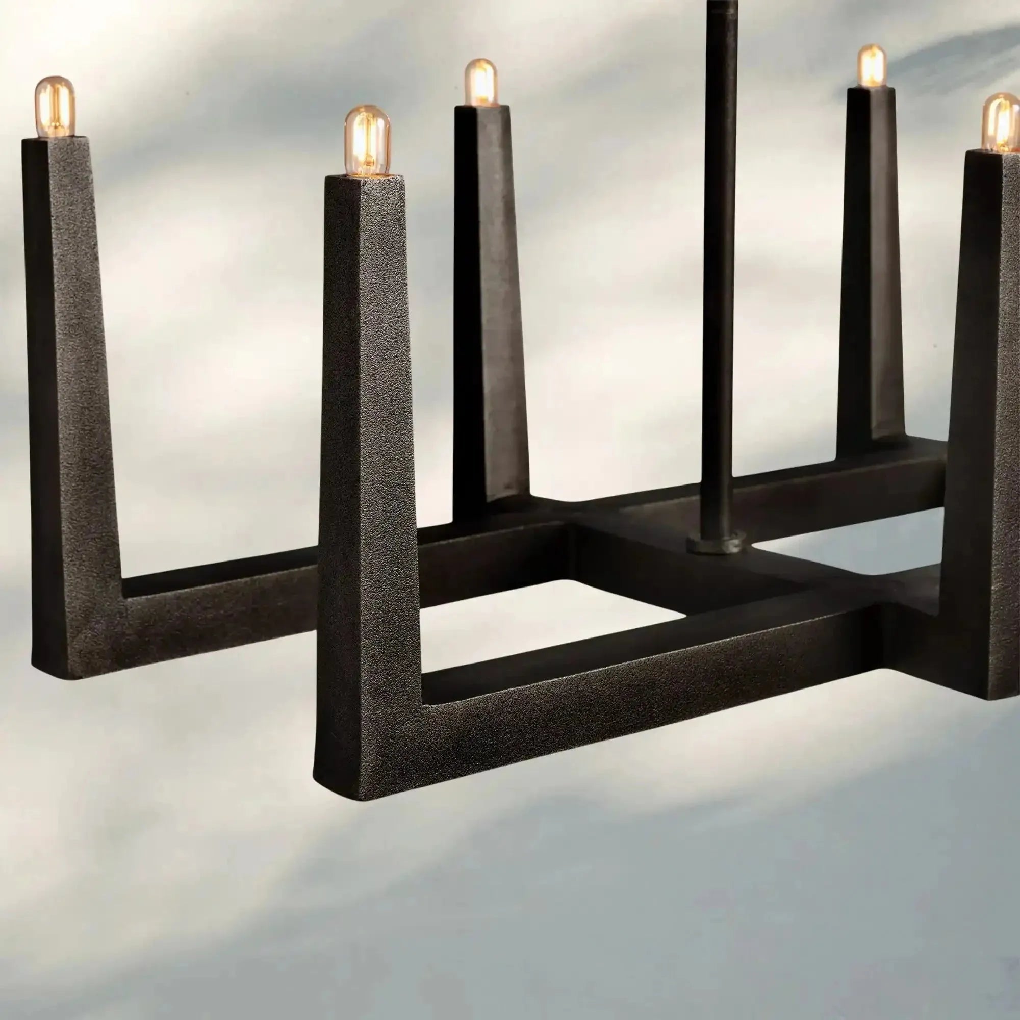 Emmet Linear Chandelier 48" 60" 72" - 72" W x 17.5" D x 11.5" HBronzeBlushlighting