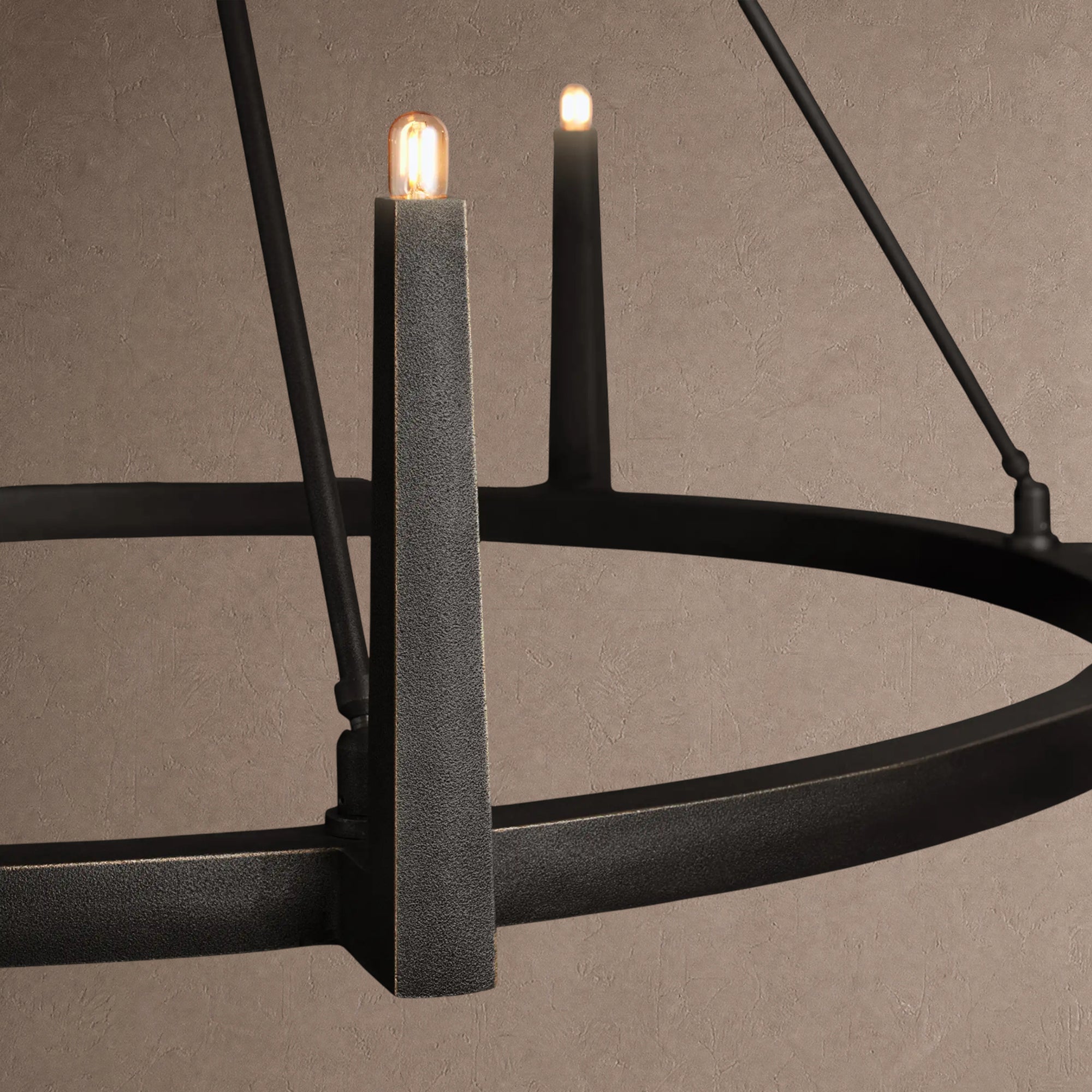 Emmet Round Chandelier - 54"BrassBlushlighting