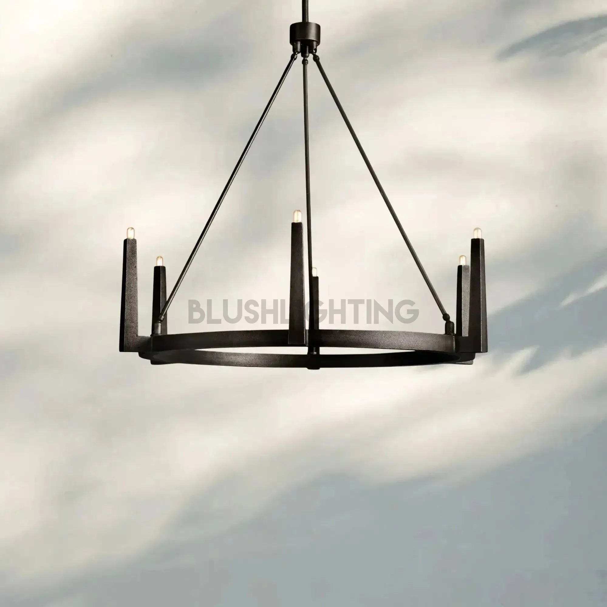 Emmet Round Chandelier - 42"BronzeBlushlighting