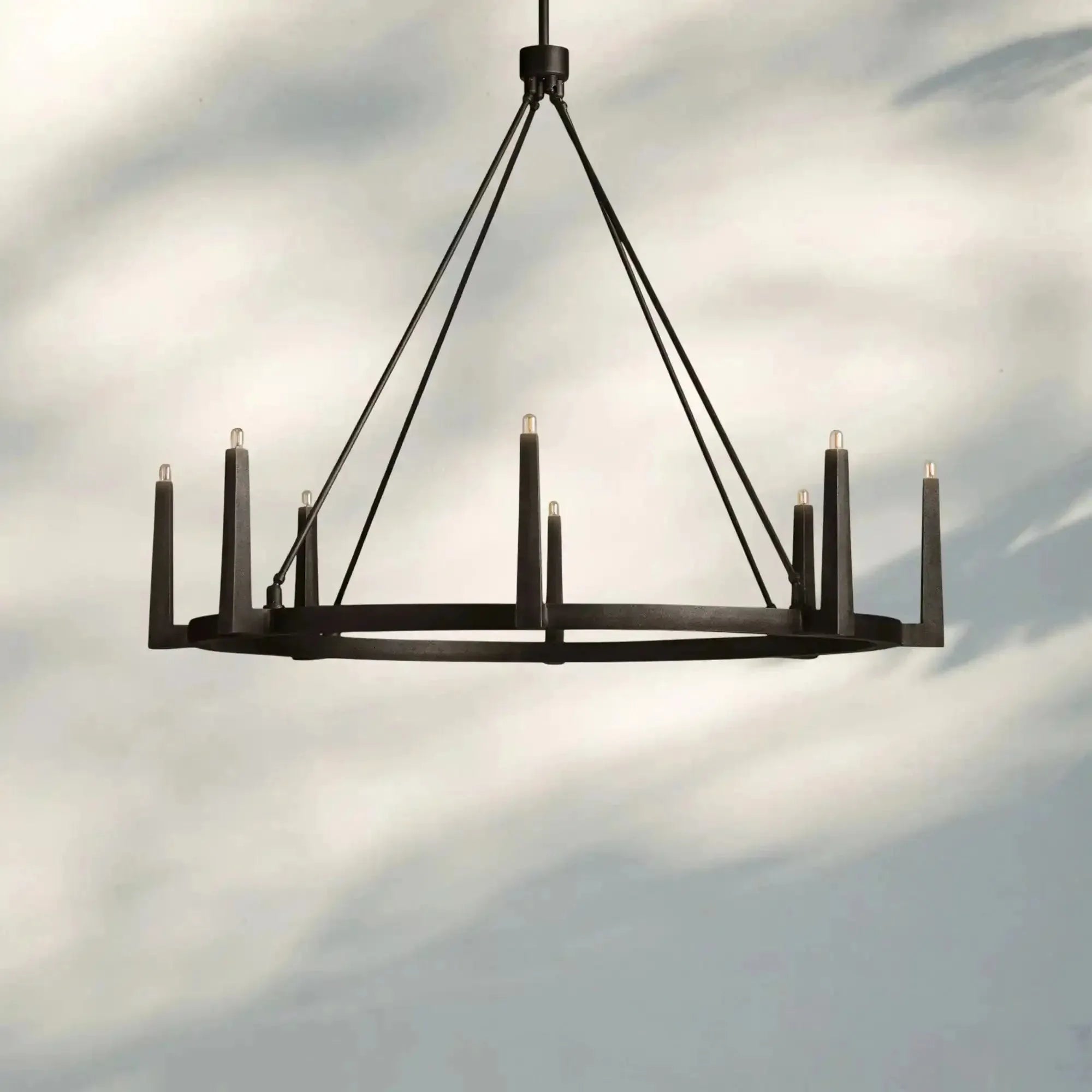 Emmet Round Chandelier - 54"BronzeBlushlighting