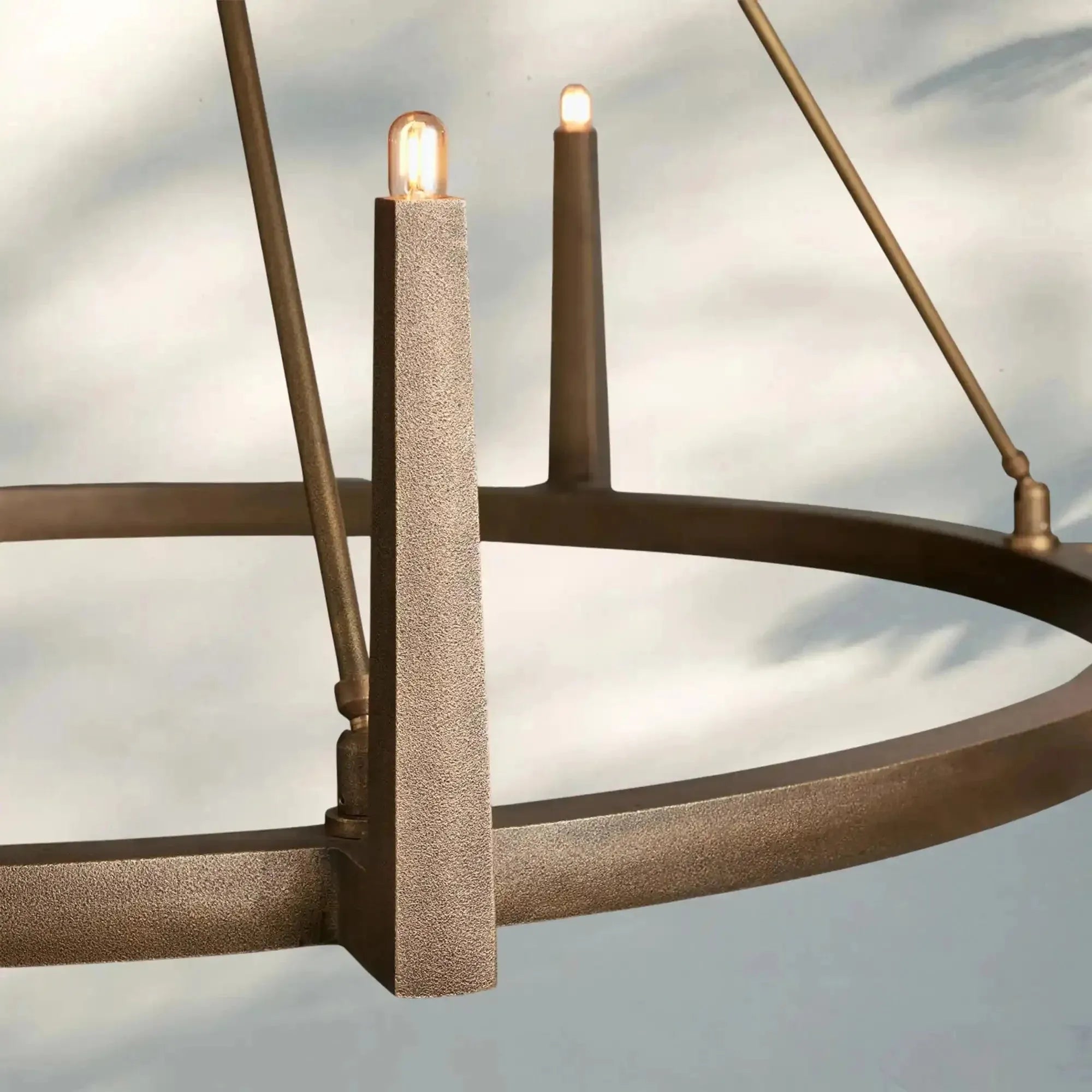 Emmet Round Chandelier - 54"BronzeBlushlighting