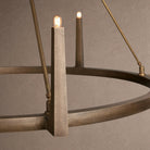 Emmet Round Chandelier - 54"BrassBlushlighting