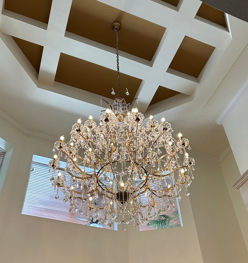 Empire Maria Theresa Crystal Chandelier 60” /50-LIGHT-Chandelier-Blushlighting-Blushlighting