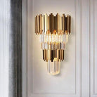 Enoch Three Tier Crystal Wall Sconce - Blushlighting