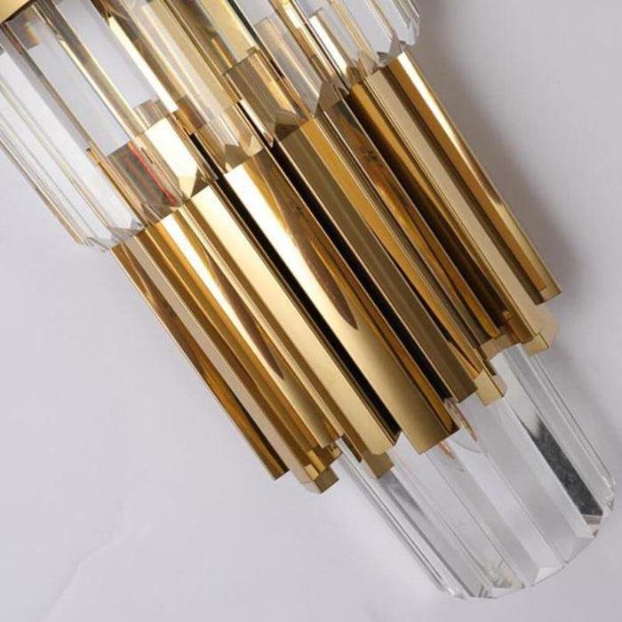 Enoch Three Tier Crystal Wall Sconce - Blushlighting