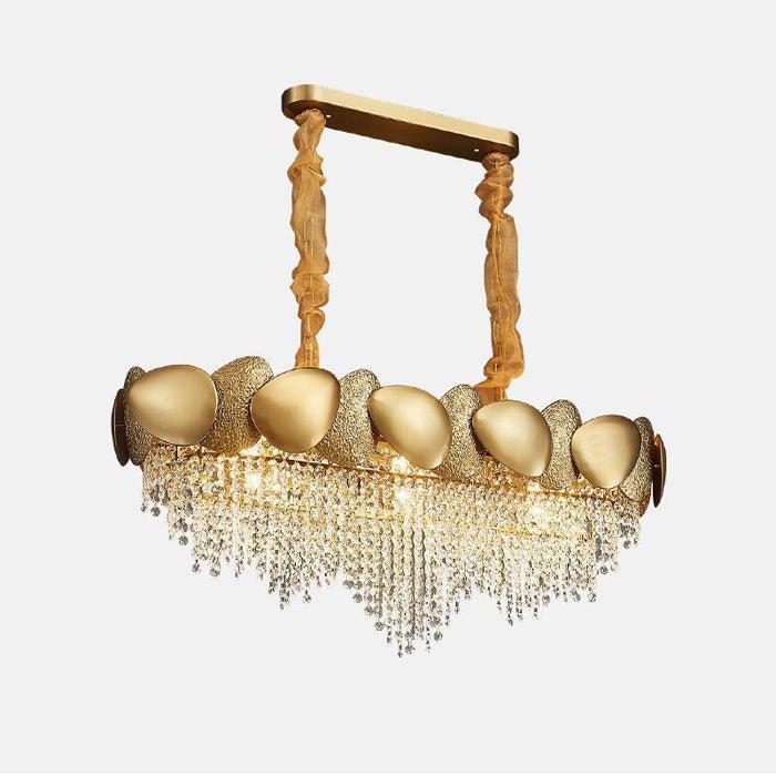 Erin Golden Crystal Chandelier-Blushlighting-Blushlighting