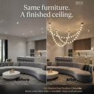 Esle Modern Pearl Necklace Chandelier Seus Lighting