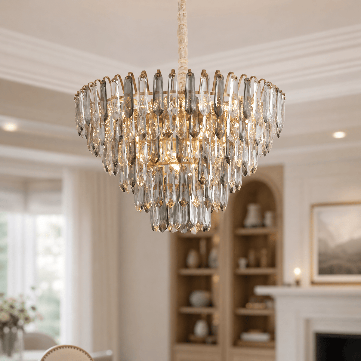Eterea Brass Chandelier - Φ650*550mm/14*2LBlushlighting