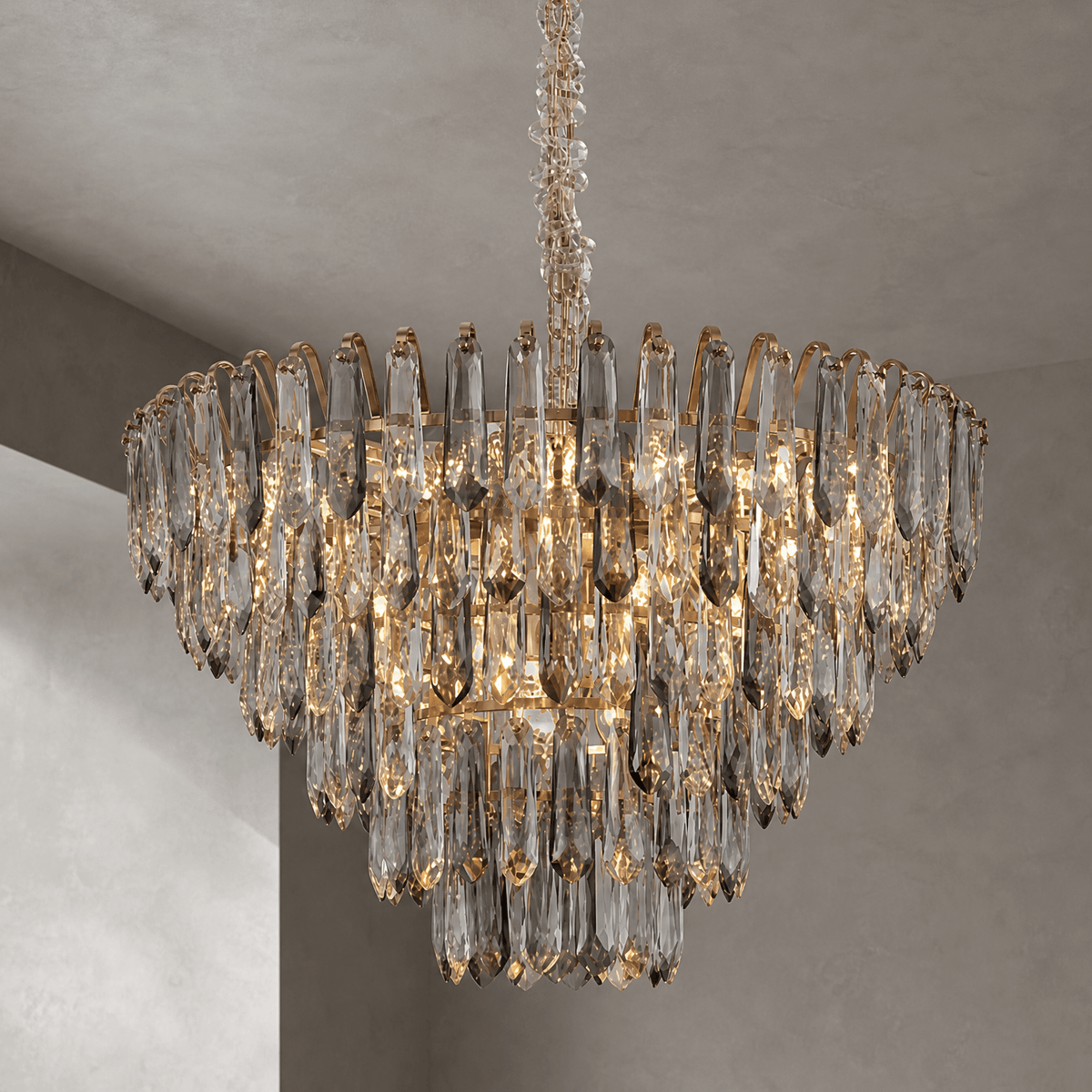 Eterea Brass Chandelier - Φ650*550mm/14*2LBlushlighting