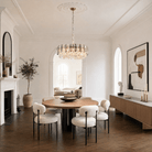 Eterea Crystal Halo Chandelier - Blushlighting