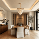 Eterea Crystal Rectangular Chandelier - Blushlighting