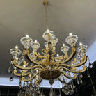 Eternal Baroque Revival Chandelier Series with Diamond - Inspired Crystal - Studded Light Arms - 48 Lights/D77.17"*H109.45"(D196cm*H278cm)Warm LightBlushlighting