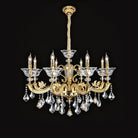 Eternal Baroque Revival Chandelier Series with Diamond - Inspired Crystal - Studded Light Arms - 8 Lights/D35.04"*H25.59"(D89cm*H65cm)Warm LightBlushlighting