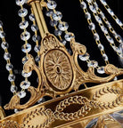 European Style Luxury Crystal Pendant Candle Chandelier for Living Room/Foyer/Entrys/Hallwayr - Blushlighting