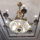 European Style Luxury Crystal Pendant Candle Chandelier for Living Room/Foyer/Entrys/Hallwayr - D15.7"*H26.8"Warm LightBlushlighting