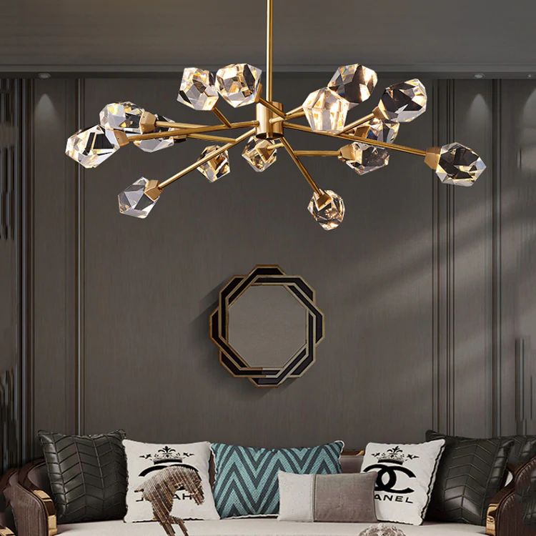 Eve Crystal Modern Chandelier-Chandelier-Blushlighting-43"-Blushlighting