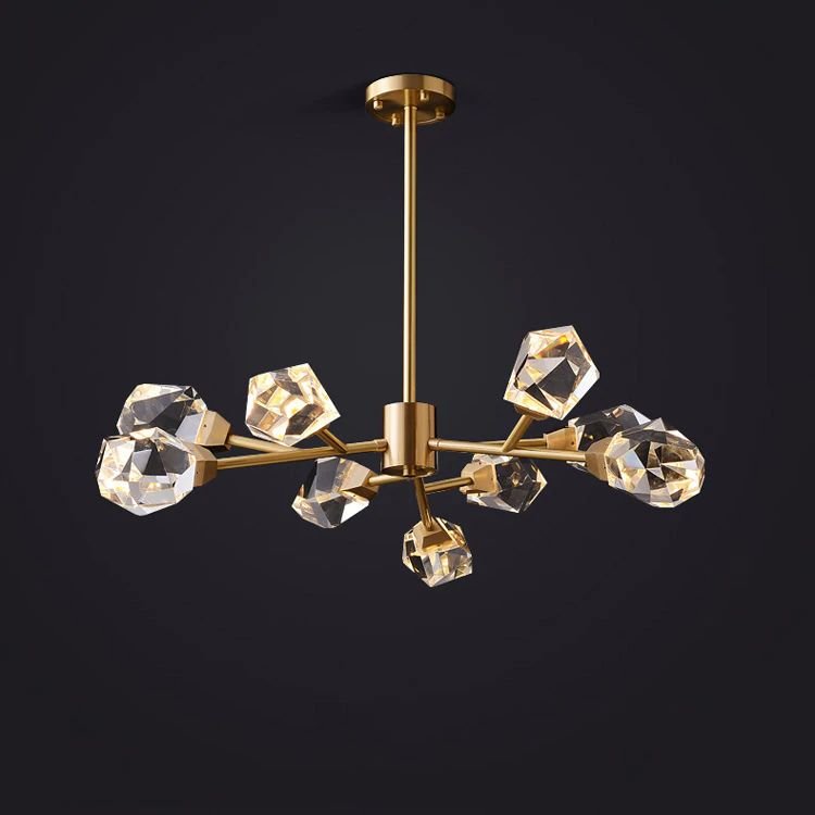 Eve Crystal Modern Chandelier-Chandelier-Blushlighting-29"-Blushlighting