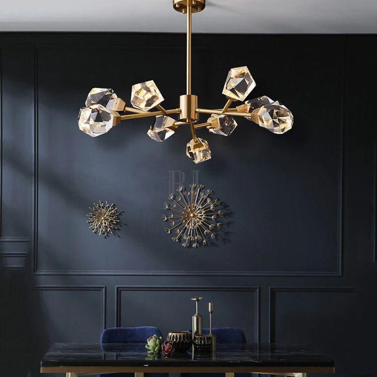 Eve Crystal Modern Chandelier-Chandelier-Blushlighting-35"-Blushlighting