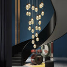 Eve Modern Crystal Chandelier for Staircase - Gold1Cool Light(6000K)Blushlighting