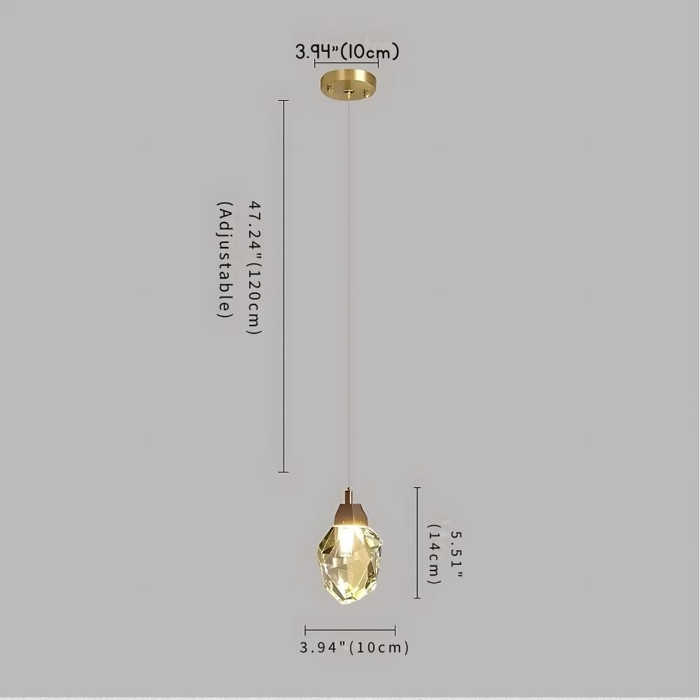 Eve Modern Crystal Chandelier for Staircase - Gold1Cool Light(6000K)Blushlighting
