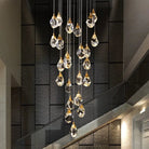 Eve Modern Crystal Chandelier for Staircase - Gold1Cool Light(6000K)Blushlighting
