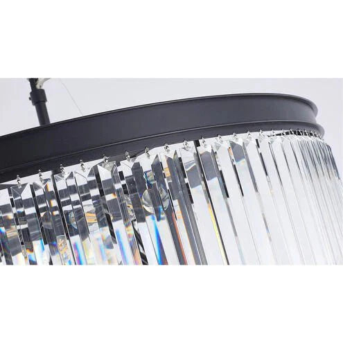 Extra Large 7 - Tier Luxury Crystal Chandelier in Black/Coffee/Gold/Chrome Finish Color - Blushlighting