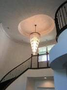 Extra Large 7 - Tier Luxury Crystal Chandelier in Black/Coffee/Gold/Chrome Finish Color - Blushlighting