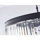 Extra Large 7 - Tier Luxury Crystal Chandelier in Black/Coffee/Gold/Chrome Finish Color - 7 - Tier / D35.5"*H71"BlackWarm LightBlushlighting