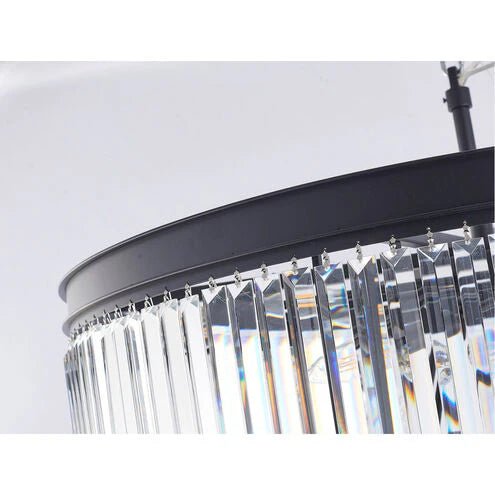 Extra Large 7 - Tier Luxury Crystal Chandelier in Black/Coffee/Gold/Chrome Finish Color - Blushlighting