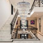 Extra Large 7 - Tier Luxury Crystal Chandelier in Black/Coffee/Gold/Chrome Finish Color - Blushlighting