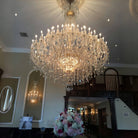 Extra Large Classic Traditional Crystal Chandelier 60/72/90 Lights for Showroom, Foyer , Wedding Hall - 60 Lights:D70.9"*H86.6"Warm LightBlushlighting