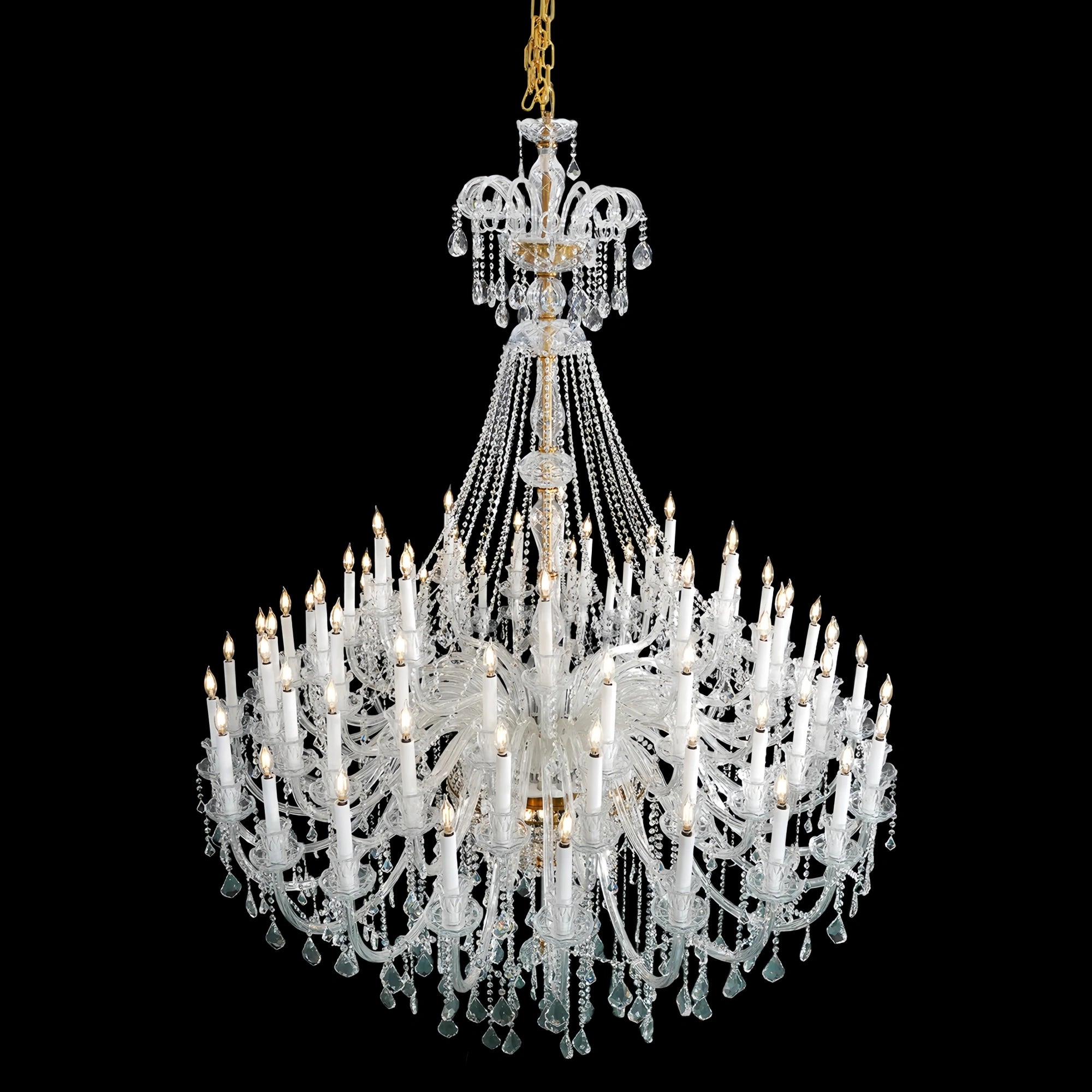 Extra Large Classic Traditional Crystal Chandelier 60/72/90 Lights for Showroom, Foyer , Wedding Hall - Blushlighting